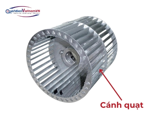 Cánh quạt 12-16 lá, góc nghiêng khoa học, tạo lực ly tâm mạnh mẽ