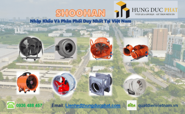 quạt hút công nghiệp shoohan chất lượng bền bỉ quat hut shoohan công nghiệp