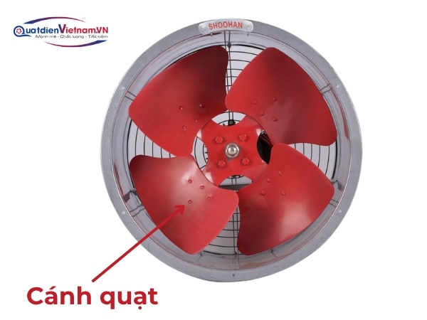Cánh quạt thép sơn tĩnh điện, tạo lưu lượng gió lớn và giảm tiếng ồn