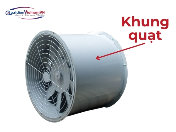 Khung quạt thép chất lượng cao, thiết kế tròn giảm rung động