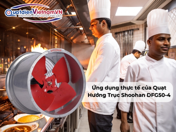 Ứng dụng thực tế của Quạt Hướng Trục Shoohan DFG50-4