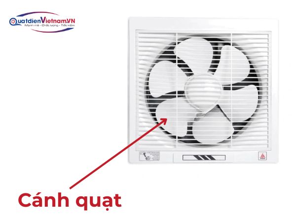 Cánh quạt được thiết kế đối lưu gió giúp luân chuẩn gió hiệu quả