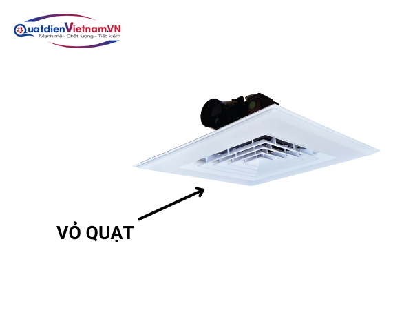 Vỏ quạt hút âm trần 600x600