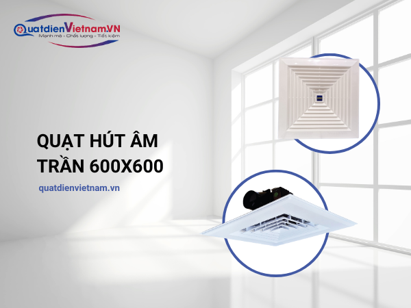 Quạt Công Nghiệp Hút Sát Trần Âm Trần 600×600 JVC JIC-600