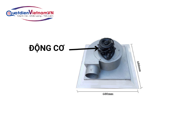 Động cơ quạt hút âm trần 600x600