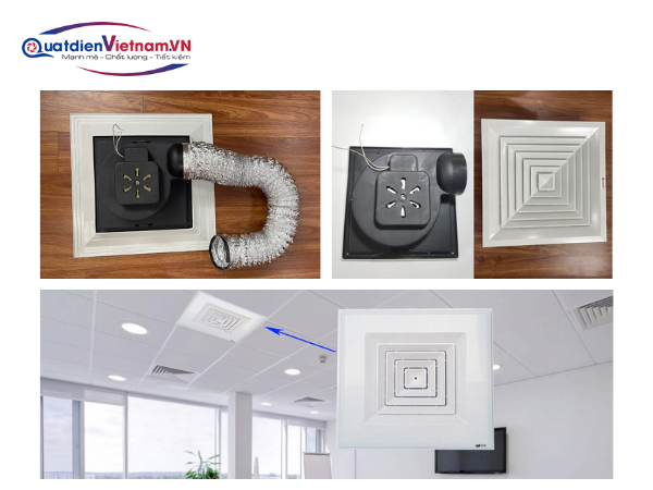 Sử dụng quạt hút âm trần 600x600