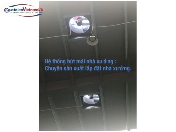 quạt hút mái nhà xưởng