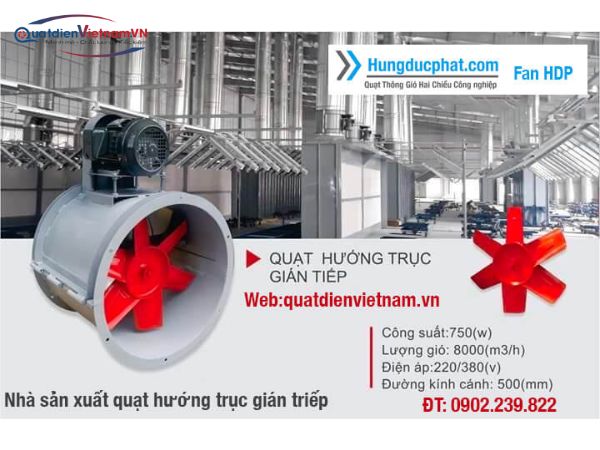 quạt hướng trục gián tiếp