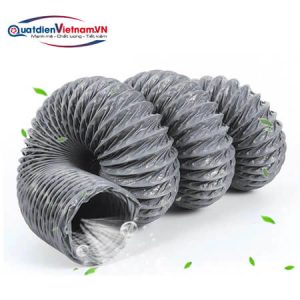 Ống Gió Vải Mềm xám Lõi Thép Phi 125