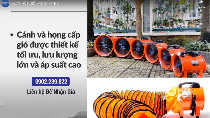 quạt hú quạt hút xách tat hasaki hst-30