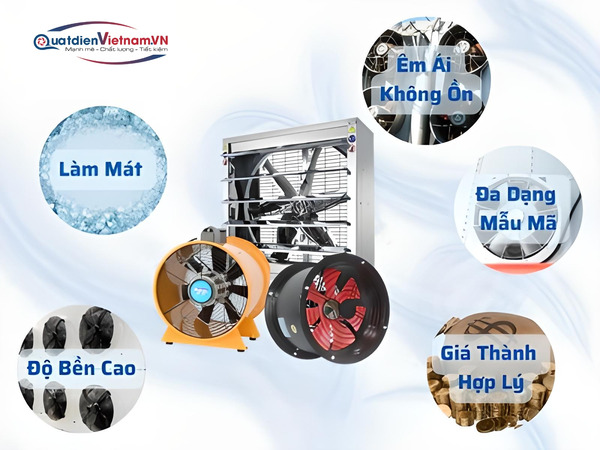 5 Ưu điểm của quạt công nghiệp