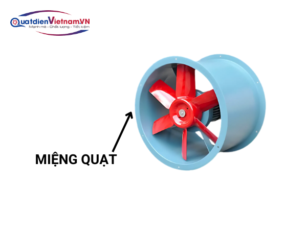 Miệng quạt Quạt hướng trục hút khói HDP204-6.0