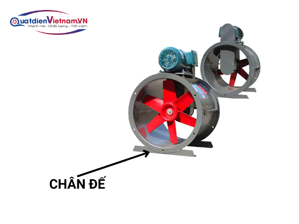 Chân đế Quạt hướng trục hút khói HDP204-6.0