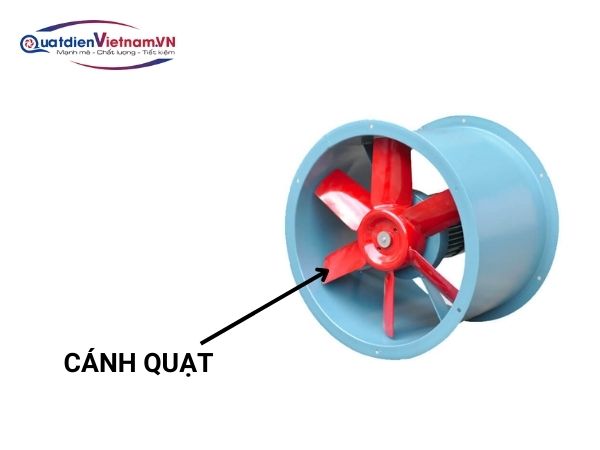 Số lượng cánh quạt không nhiều nhưng tiết diện rộng