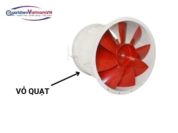 Vỏ quạt có thể chịu được nhiệt độ cao