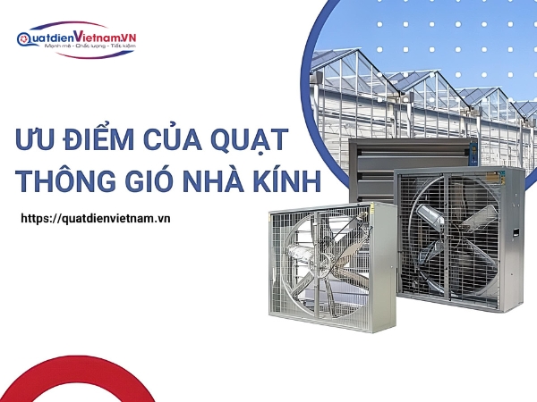 Quạt thông gió khi lắp đặt trong nhà kính