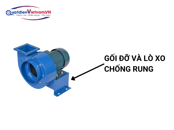 Gối đỡ và lò xo giảm rung, giảm ồn, đảm bảo vận hành êm ái và hiệu suất tối ưu