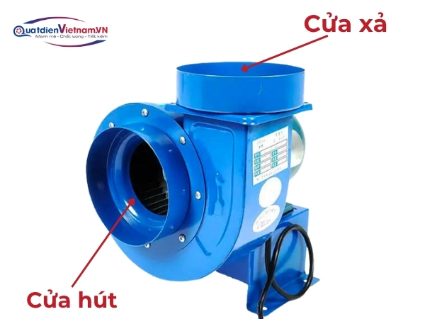 Cửa hút/xả hình tròn hoặc chữ nhật, tối ưu hóa luồng khí vào/ra