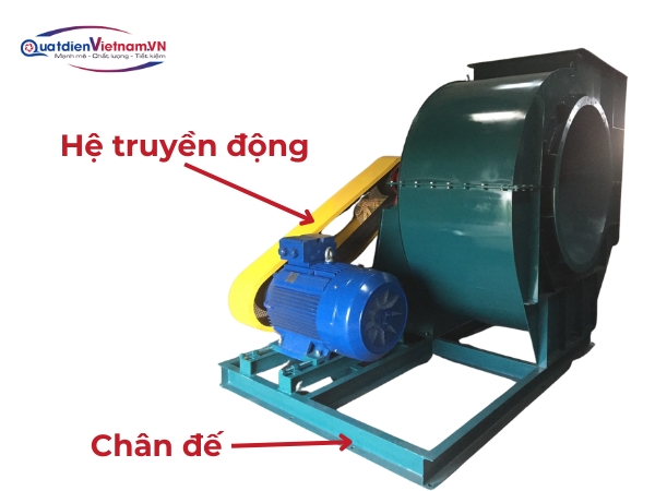 Hệ truyền động trực tiếp và chân đế chống rung, dễ lắp đặt