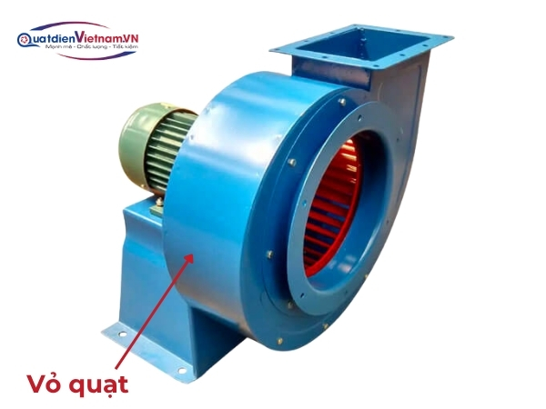 Vỏ quạt thép chất lượng cao, sơn tĩnh điện, thiết kế xoắn ốc tăng cường lực hút