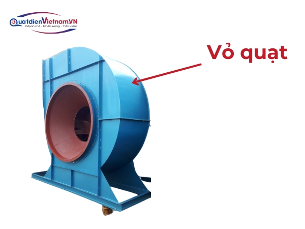 Vỏ quạt thép sơn tĩnh điện, thiết kế xoắn ốc tối ưu dòng khí