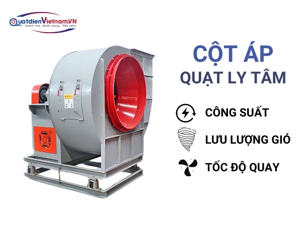 Thông số cột áp quạt ly tâm