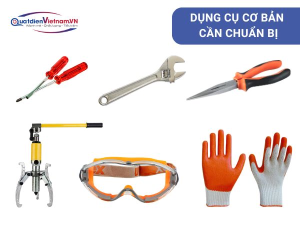 Những dụng cụ cơ bản cần chuẩn để tháo cánh quạt ly tâm