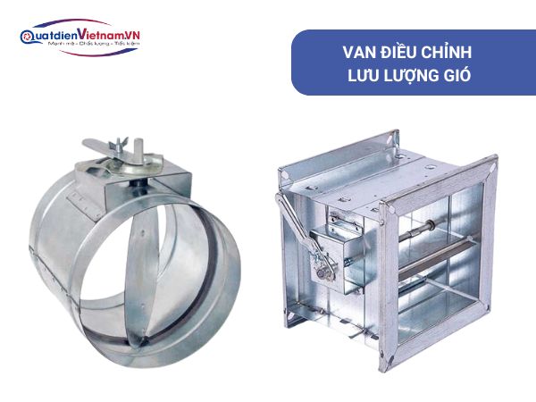 Lắp van điều chỉnh gió cho quạt ly tâm