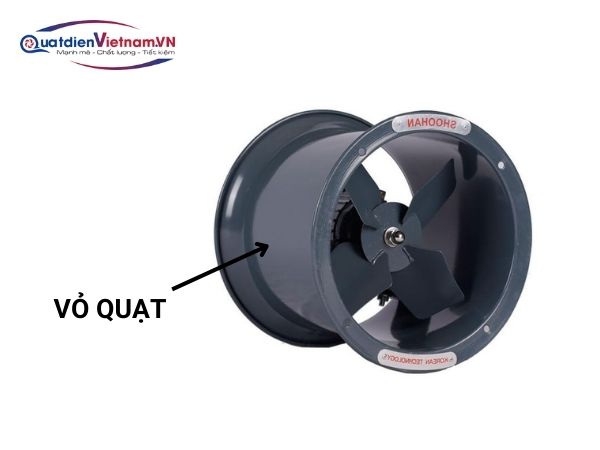 Vỏ quạt có thể chịu được nhiệt độ cao trong thời gian dài
