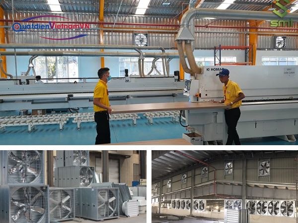 Quạt thông gió nhà xưởng lắp đặt phù hợp không gian và vị trí