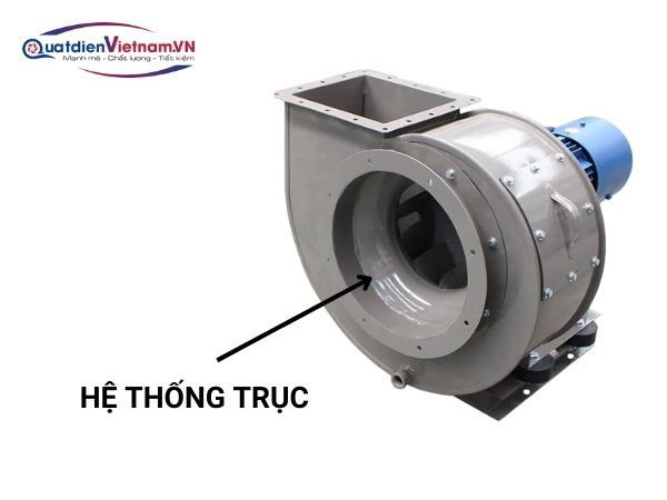 Hệ thống trục chắc chắn đảm bảo quạt vận hành ổn định