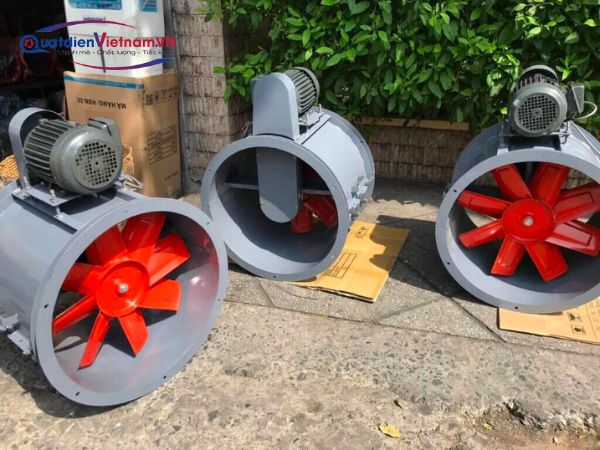 Quạt hướng trục chạy gián tiếp có kích thước