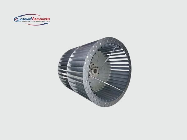 Cánh quạt là phần quan trọng của quạt ly tâm, tạo lực ly tâm mạnh, quyết định lưu lượng và áp suất