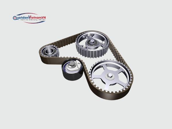 Hệ truyền động dây curoa và pulley giúp truyền lực hiệu quả