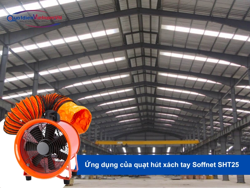 Ứng dụng của Quạt Hút Hướng Trục Xách Tay Soffnet SHT25 trong các công trình xây dựng và hầm