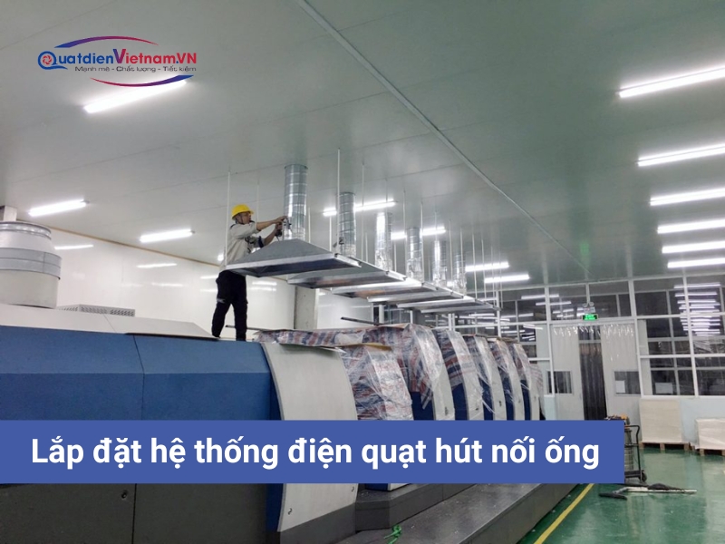 Lắp đặt hệ thống điện quạt hút bếp nối ống