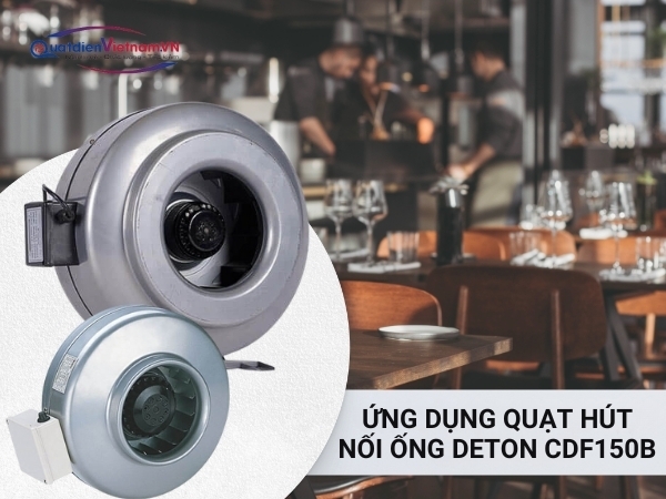 Ứng dụng quạt hút nối ống Deton CDF150B