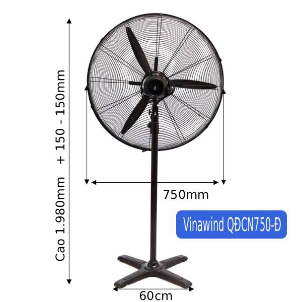 kich thươc quat dung cong nghiep vinawind