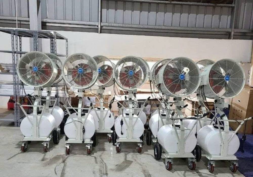 quat phun suong cung cong nghiep cung cap cho du an