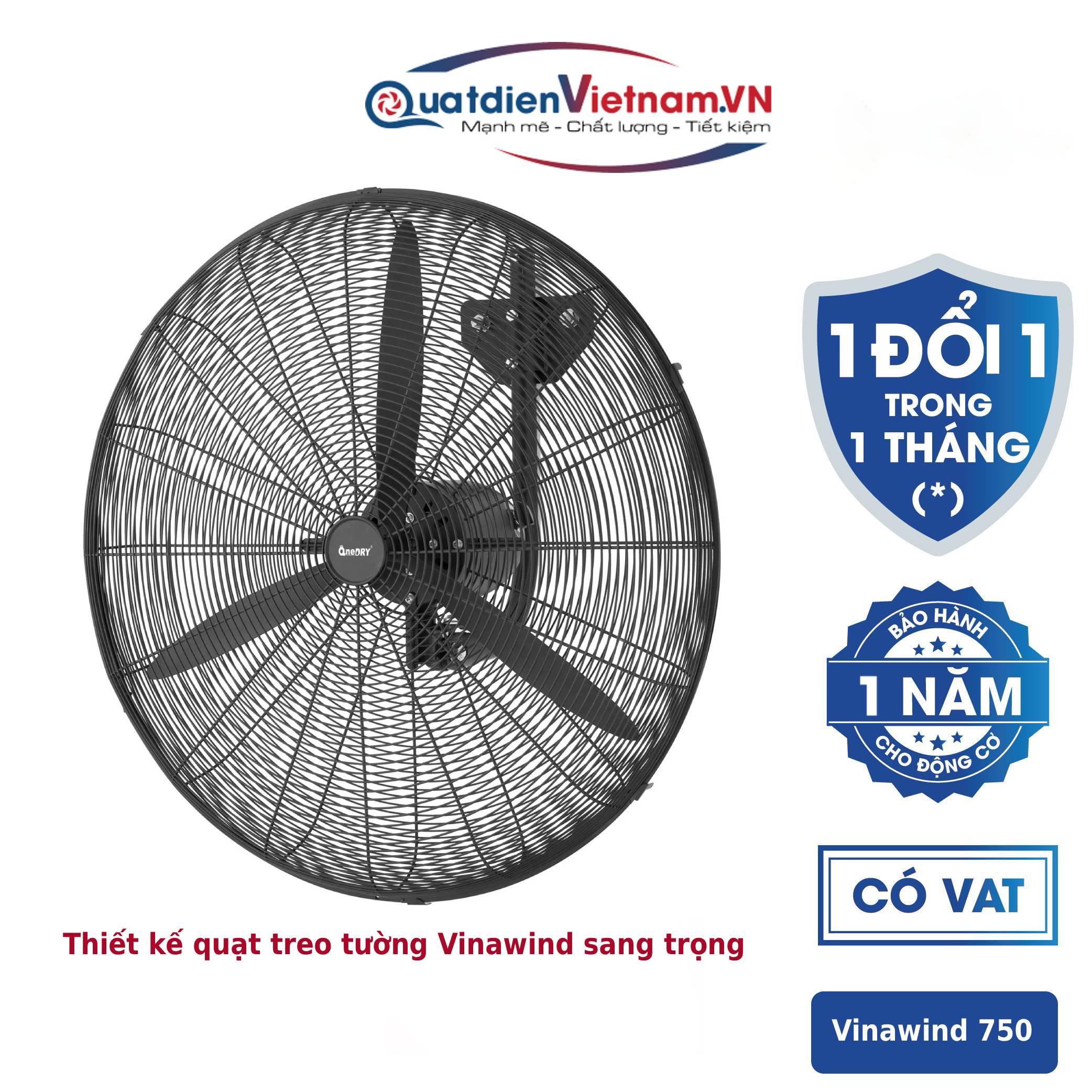 quat treo tuong cong gnhiep vinawid voi thiet ke sang trong