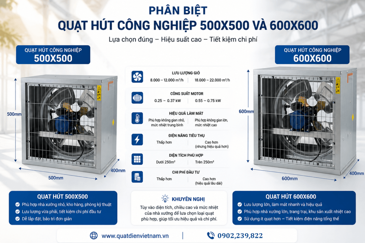 quat hut cong nghiep 500v và 600
