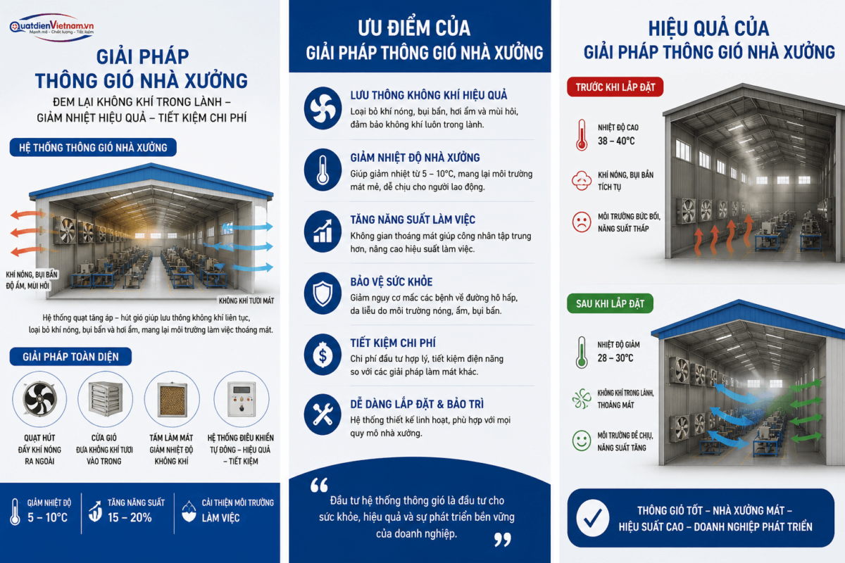 quat hut cong nghiep giải phap thong gió nha xương