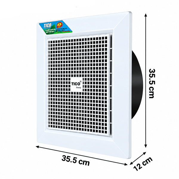 kich thươc quat ht am tran thang tico HA25TC5
