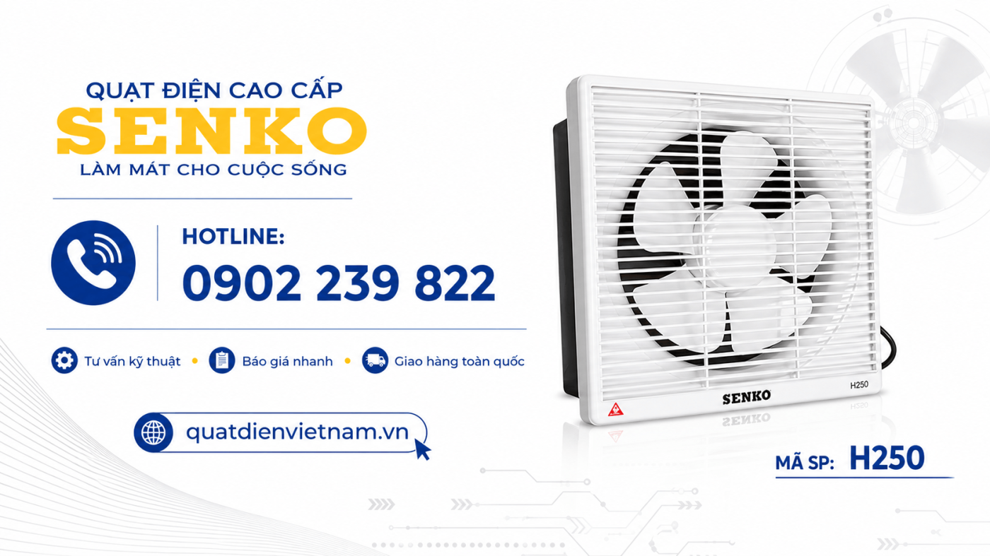 quat hut mui thong gio senko H250