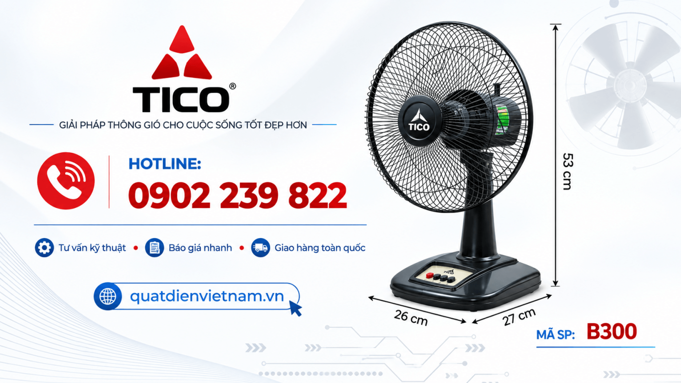 quat lam mat lung tico B300