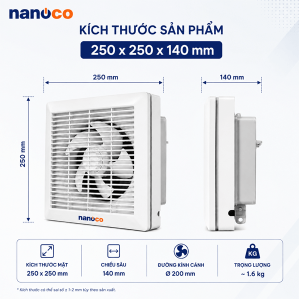 quat thong gio hut mui nanoco NWV1520