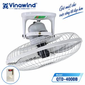 Quạt đảo trần Vinawind QTD-400ĐB 50W hộp số