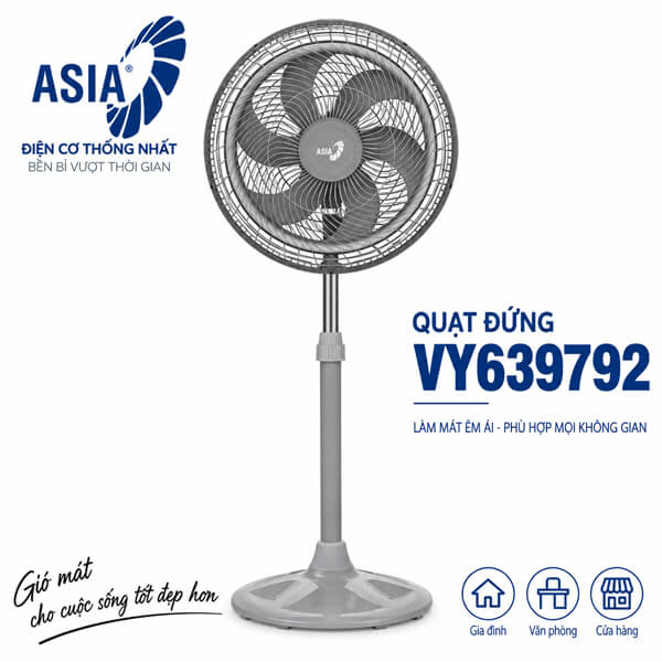 Quạt đứng ASIAvina Turbo Plus VY639792 90W