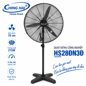 Quạt đứng công nghiệp Ching Hai HS28ĐN3Đ 215W