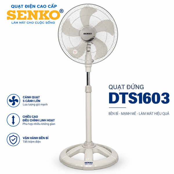 Quạt đứng Senko DTS1603 60W 5 cánh